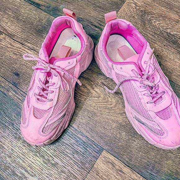 Pink platform sneakers - Picture 6 of 7